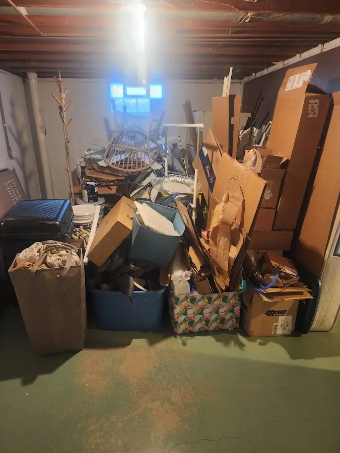 Roll-off dumpster container at job site for 40 Yard Dumpster Rental in Bridgeton